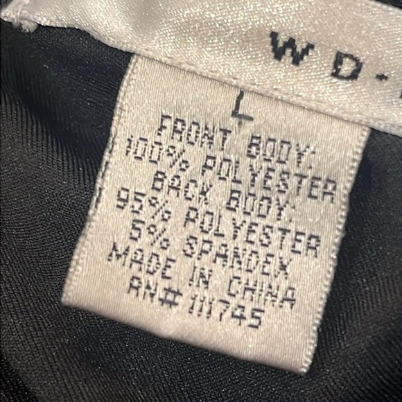 WD.NY One Shoulder Black Sequin Blouse Size L - Picture 10 of 10